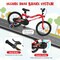 LED Lighted 18-Inch Kids Bike with Training Wheels for Children Aged 4-8 - 52.5" L x 21.5" W x 30" H